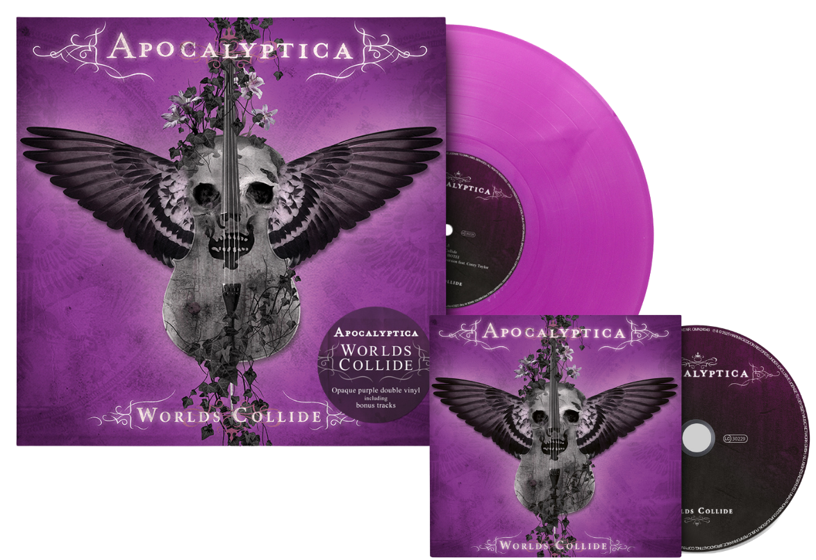 APOCALYPTICA - Worlds Collide Bundle (CD & Purple Opaque Double-Vinyl)